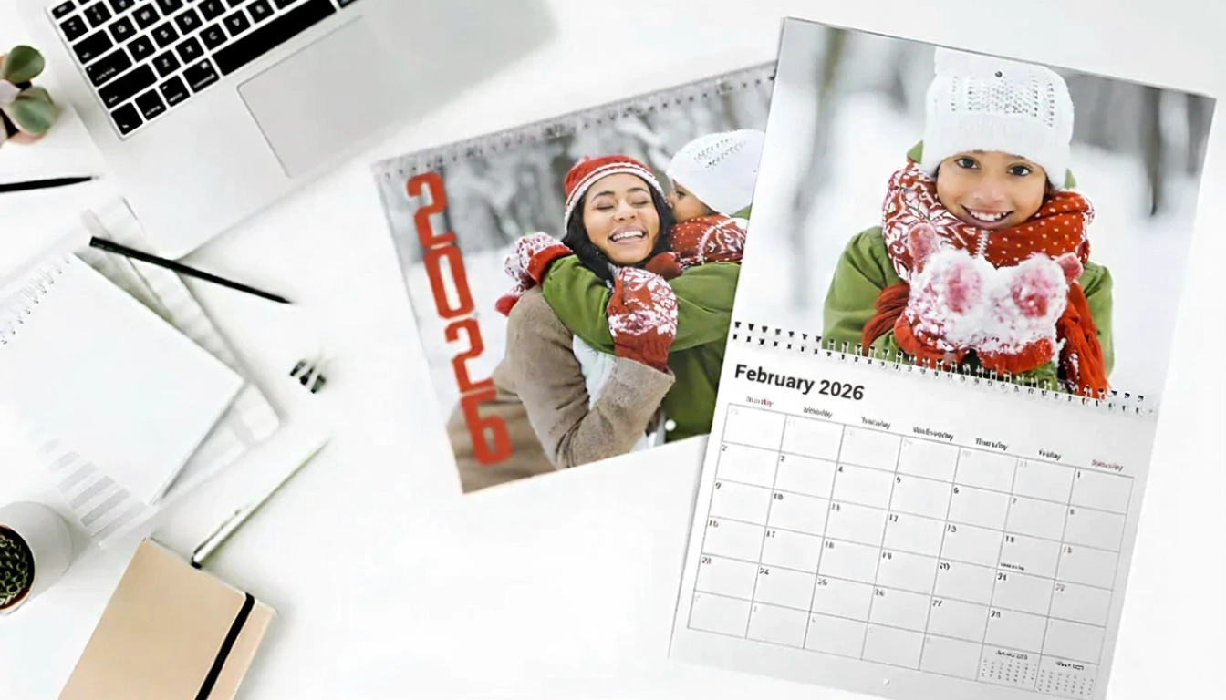 Personalised Wall Calendar|Personalised 2025 wall calendar featuring heartwarming family photos;  perfect for a unique and cherished keepsake.|Personalised A3-A5 wall, desk & kitchen calendars; featuring your photos.  Various sizes available.|Personalised wall calendar featuring a couple's photo, July 2025 dates, & space for personal photos.  Create your bespoke memory keeper!|Personalised 2025 calendar: add your photos & events, choose from 150+ fonts & creative layouts.  Create your perfect year!|Personalised 2025 wall calendar: playful couple photo, January view, space for your events.|||||