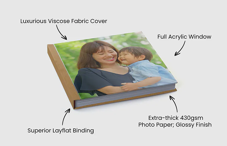 Luxury Layflat Photo Book – Full Acrylic Cover