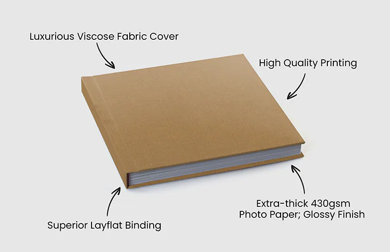 Luxury Layflat Photo Book – Full Fabric Cover
