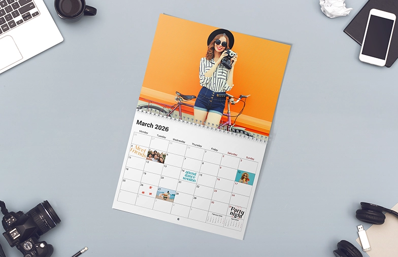 Personalised Kitchen Calendar