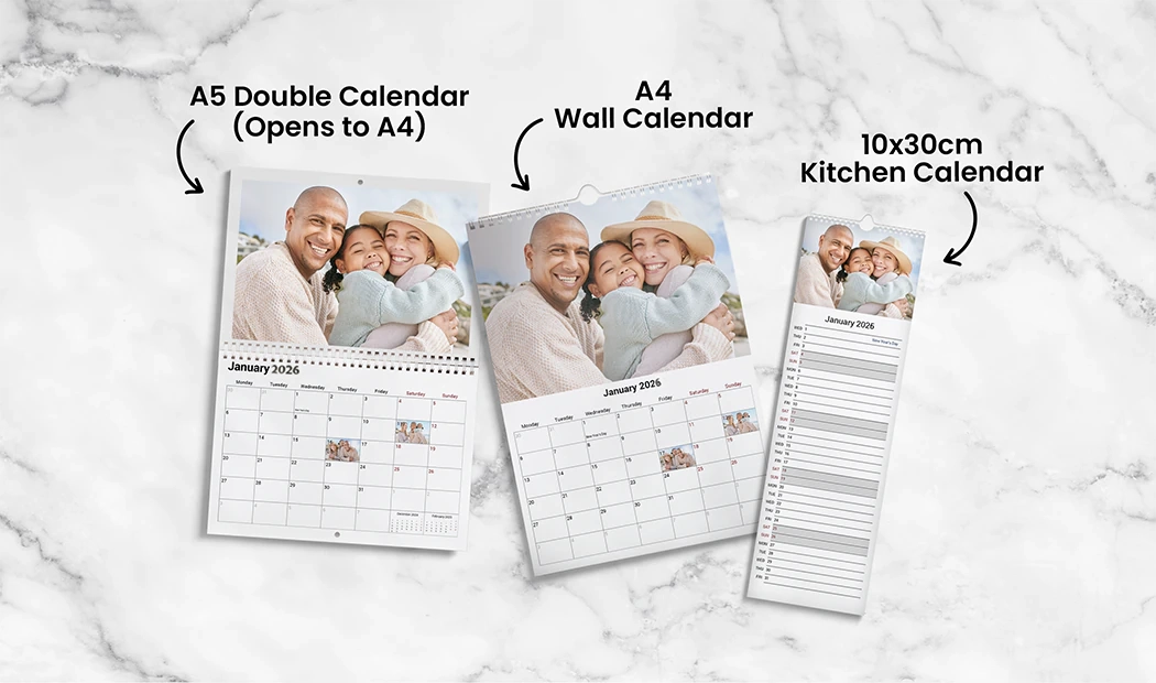 Personalised Double Calendar