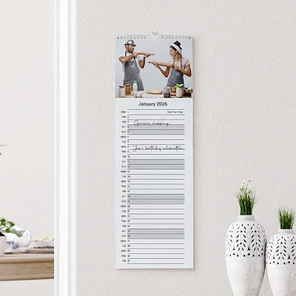 Personalised Slim Photo Calendar