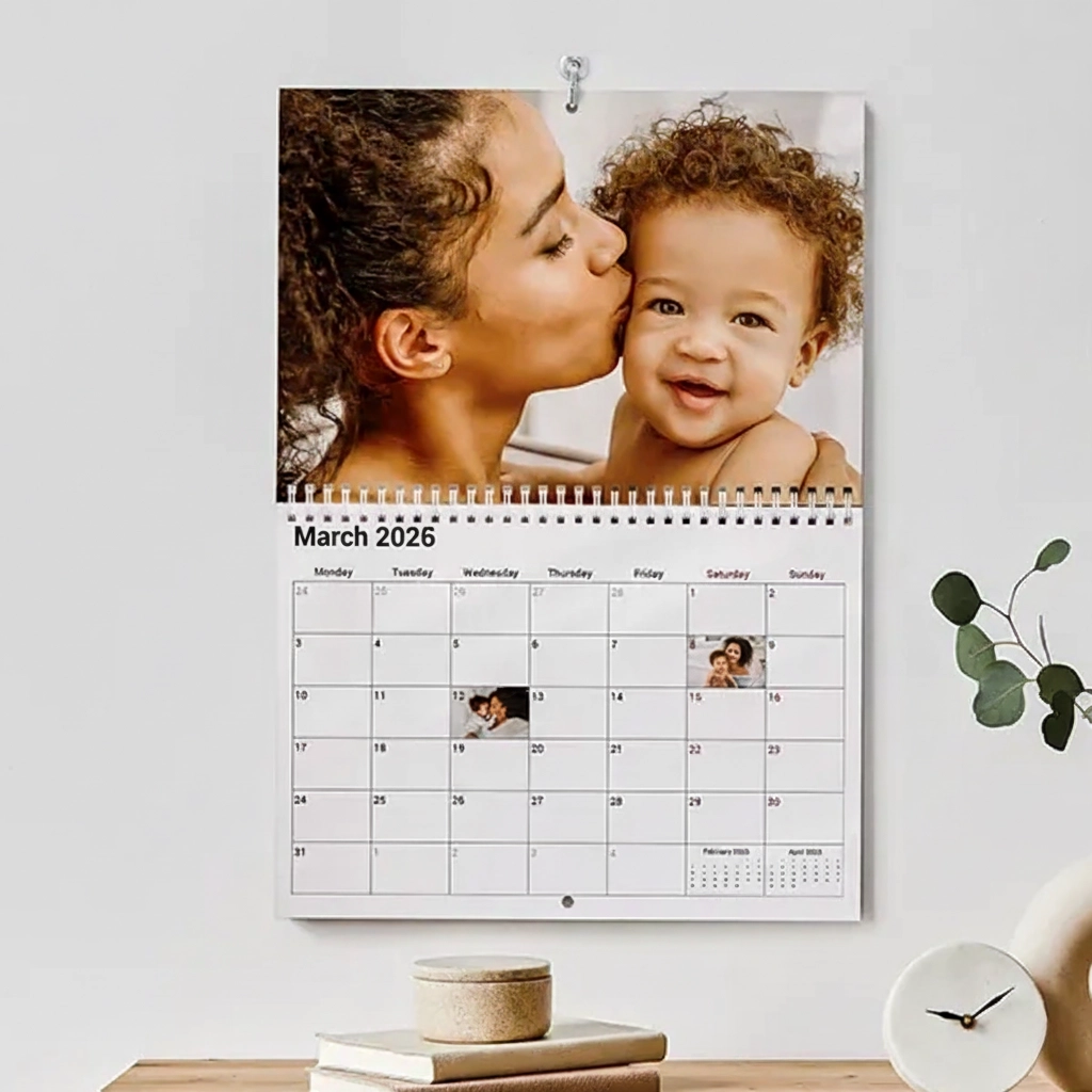 Personalised Double Photo Calendar